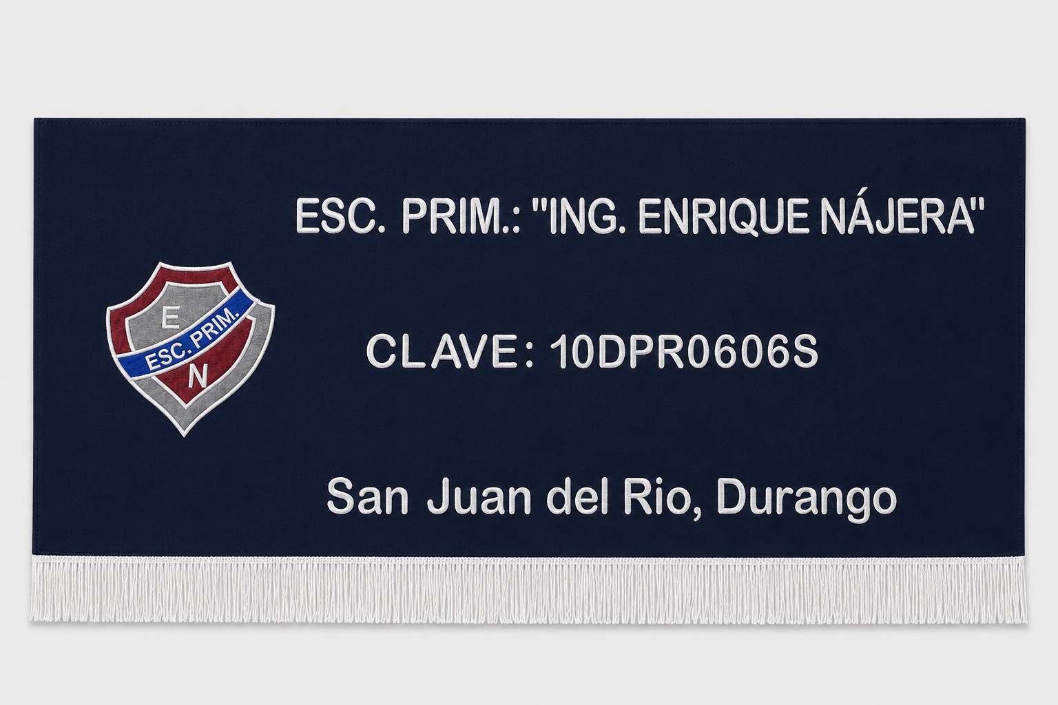 Banderín Bordado para Primaria