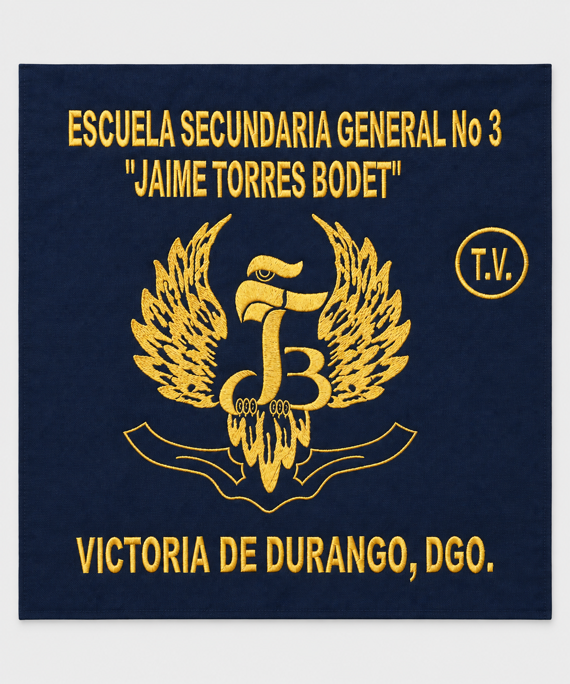 Banderín Bordado para Secundaria General